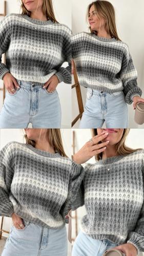 Sweater Manga Globo Difuminado - Miniatura 1