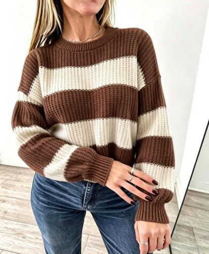 Sweater Globo Rayado Frizz