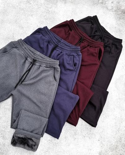 Pantalón Hombre Jersey con Piel - Miniatura 3
