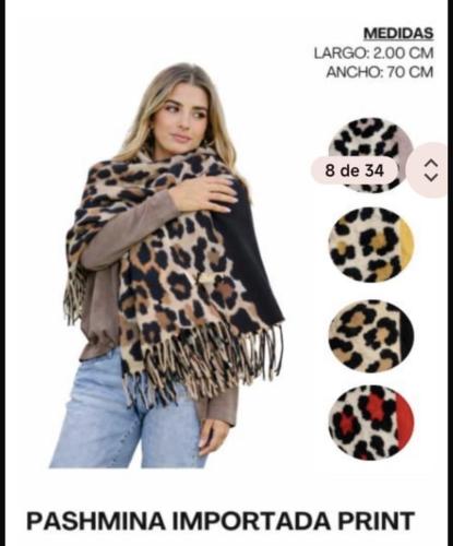 Phasminas Animal Print Premium Super Abrigados