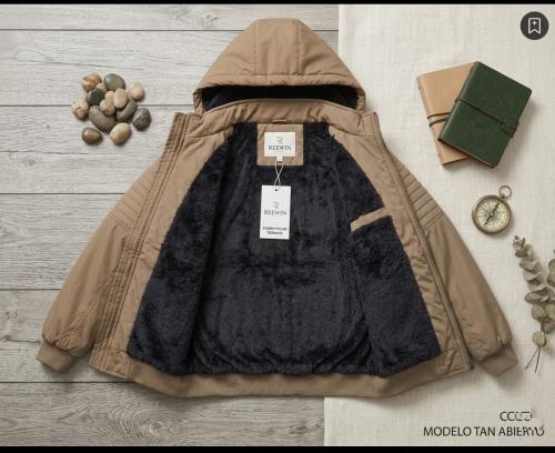 Campera Niño Eco Cuero con Piel - Miniatura 3