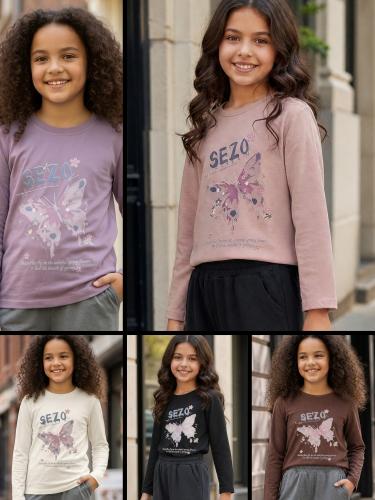 Camisetas de Algodón Peinado Mariposa - Miniatura 1