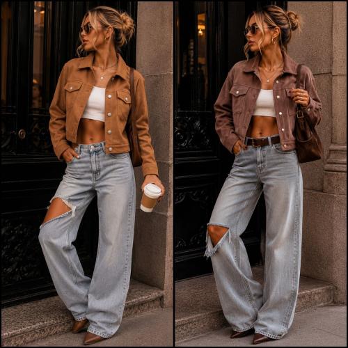 Campera Gamuza Oversize
