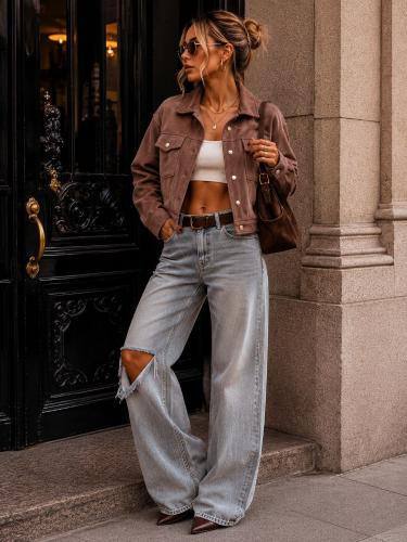 Campera Gamuza Oversize - Miniatura 3
