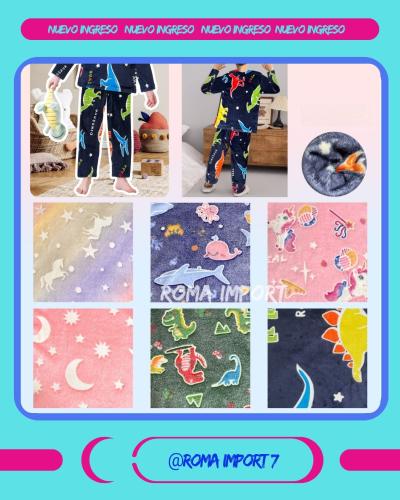 Pijama Infantil Luminosa Importada. 2 Piezas. - Miniatura 2