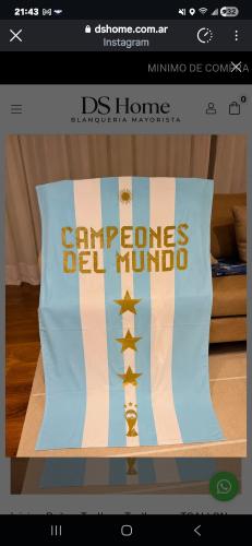 Toallon de la Seleccion Argentina - Miniatura 2