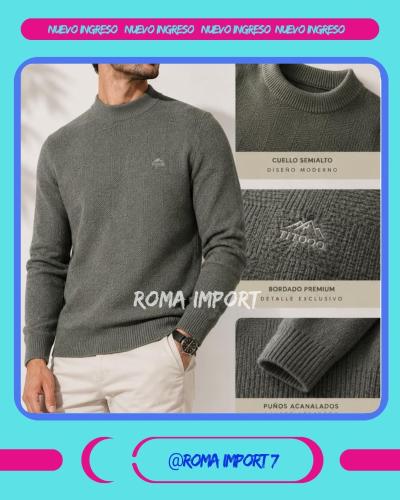 Sweater Importado Chenille para Hombre