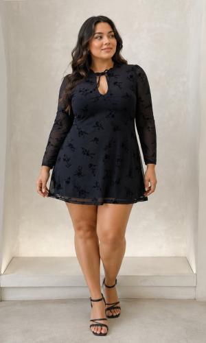 Vestido Flock Tul Plato Talles 3/5/7/9 - Miniatura 1