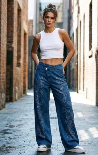 Baggy Cinta Blue con Stass - Miniatura 2