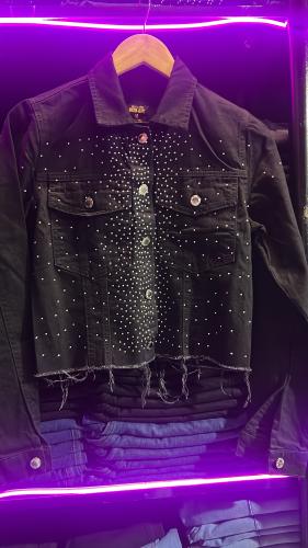 Campera Black Strass