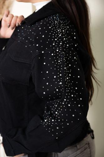 Campera Black con Strass