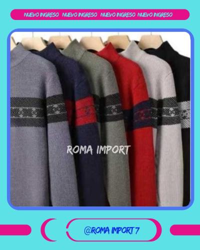 Sweater Importado Chenille con Cierre para Hombre. - Miniatura 3