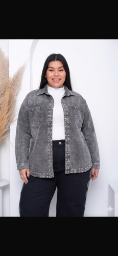 Camisaco Gris con Tachas