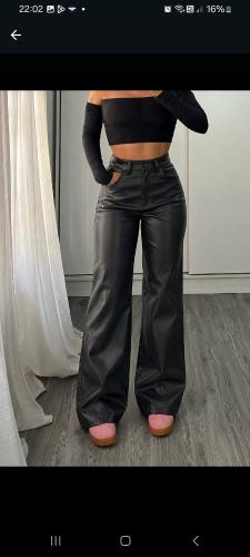 Wide Leg Ecocuero - Miniatura 3
