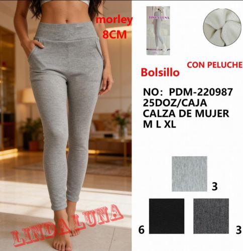 Pantalon de Dama con Corderito X Dentro  Solo 3 Colores - Miniatura 1