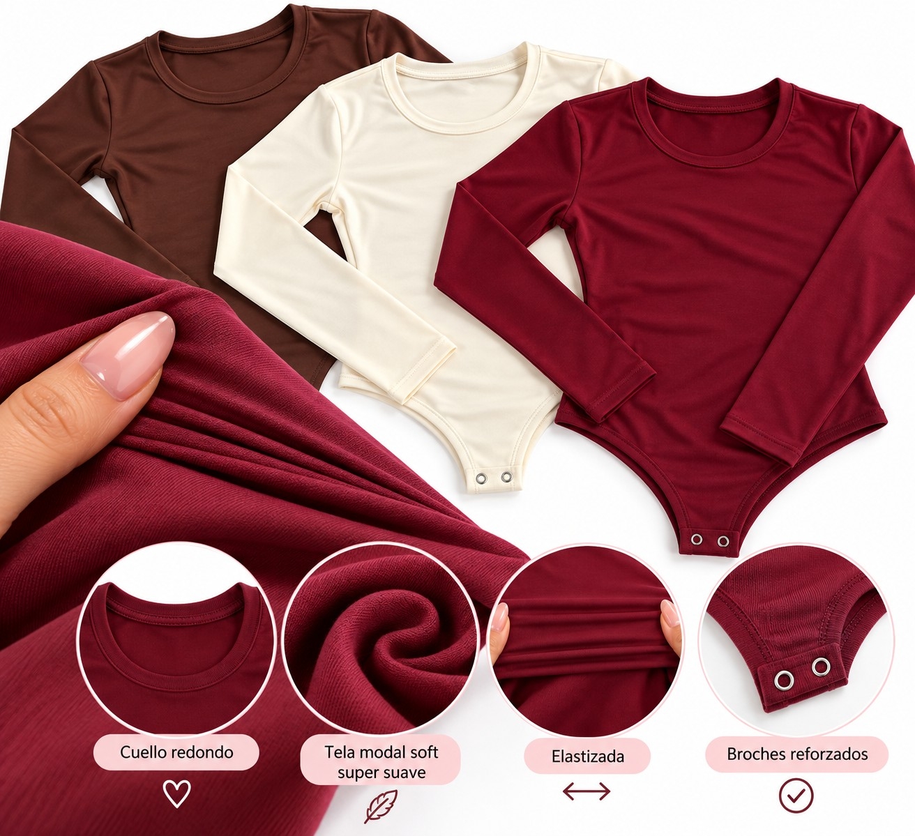 Bodys Cuello Redondo - Imagen 2