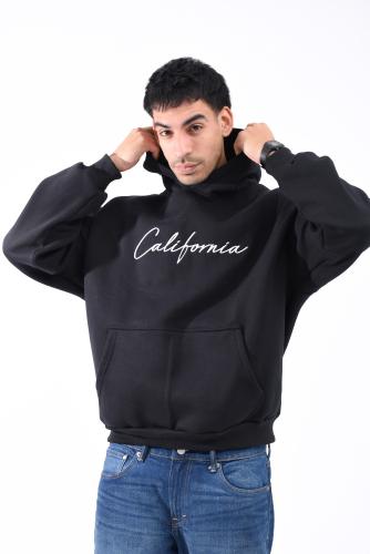 Buzos Boxy Fit  Algodon Peinado Frizado Unisex Bordado California