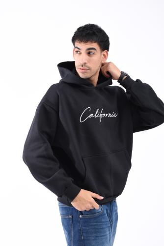Buzos Boxy Fit  Algodon Peinado Frizado Unisex Bordado California - Miniatura 2