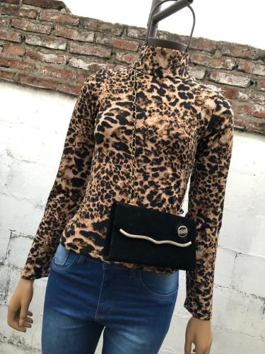 Polera Animal Print Frizado - Miniatura 2