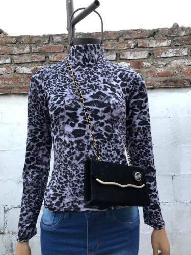 Polera Animal Print Frizado - Miniatura 4