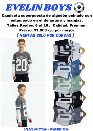 Remera Manga Larga Superpuesta 20