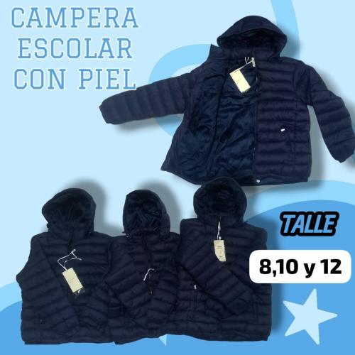 Liquidacion Campera Escolar Importada con Piel.