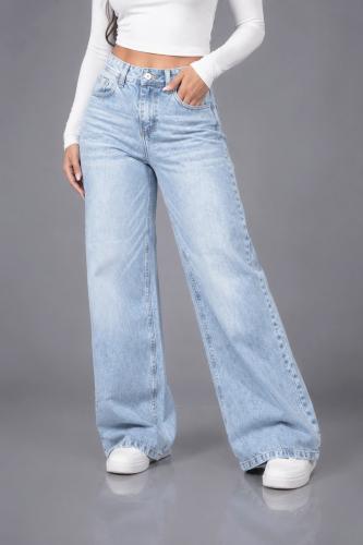 Wide Leg  Celeste Localizado