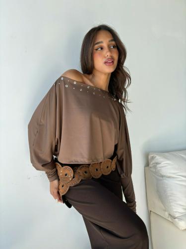 R1291-t Remera Manga Murcielago con Tacha