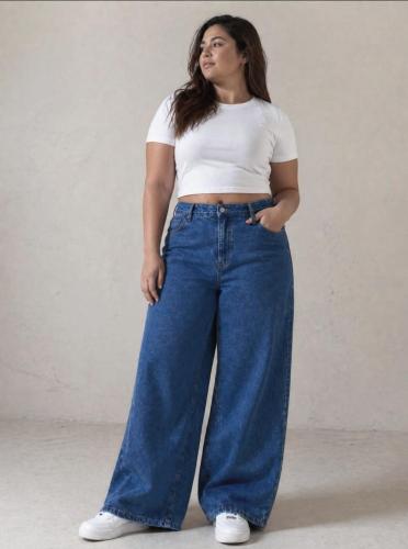 Wide Leg Azul Marino