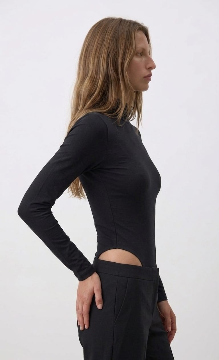 1/2 Polera Body Algondon y Lycra - Imagen 3
