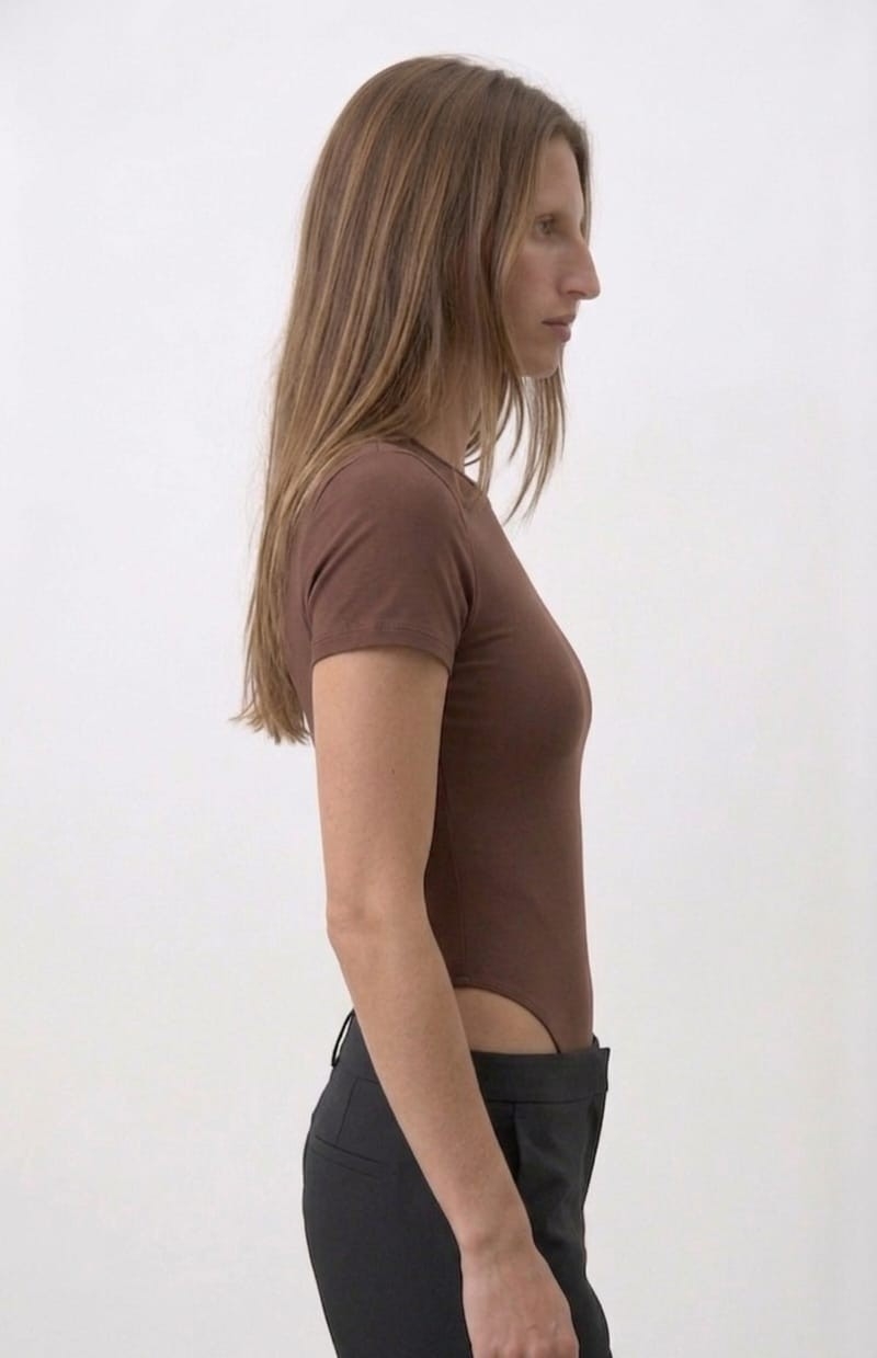 Remera Body M/corta Algodon y Lycra - Imagen 2