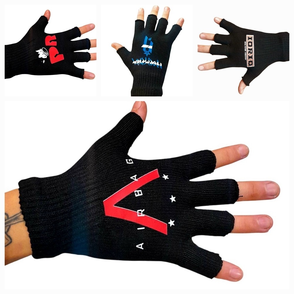 Guantes Dedos Cortados Bandas de Rock - Imagen 3