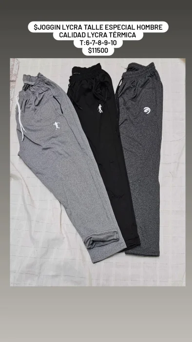 Joggin Lycra Térmica Talle Especial Hombre