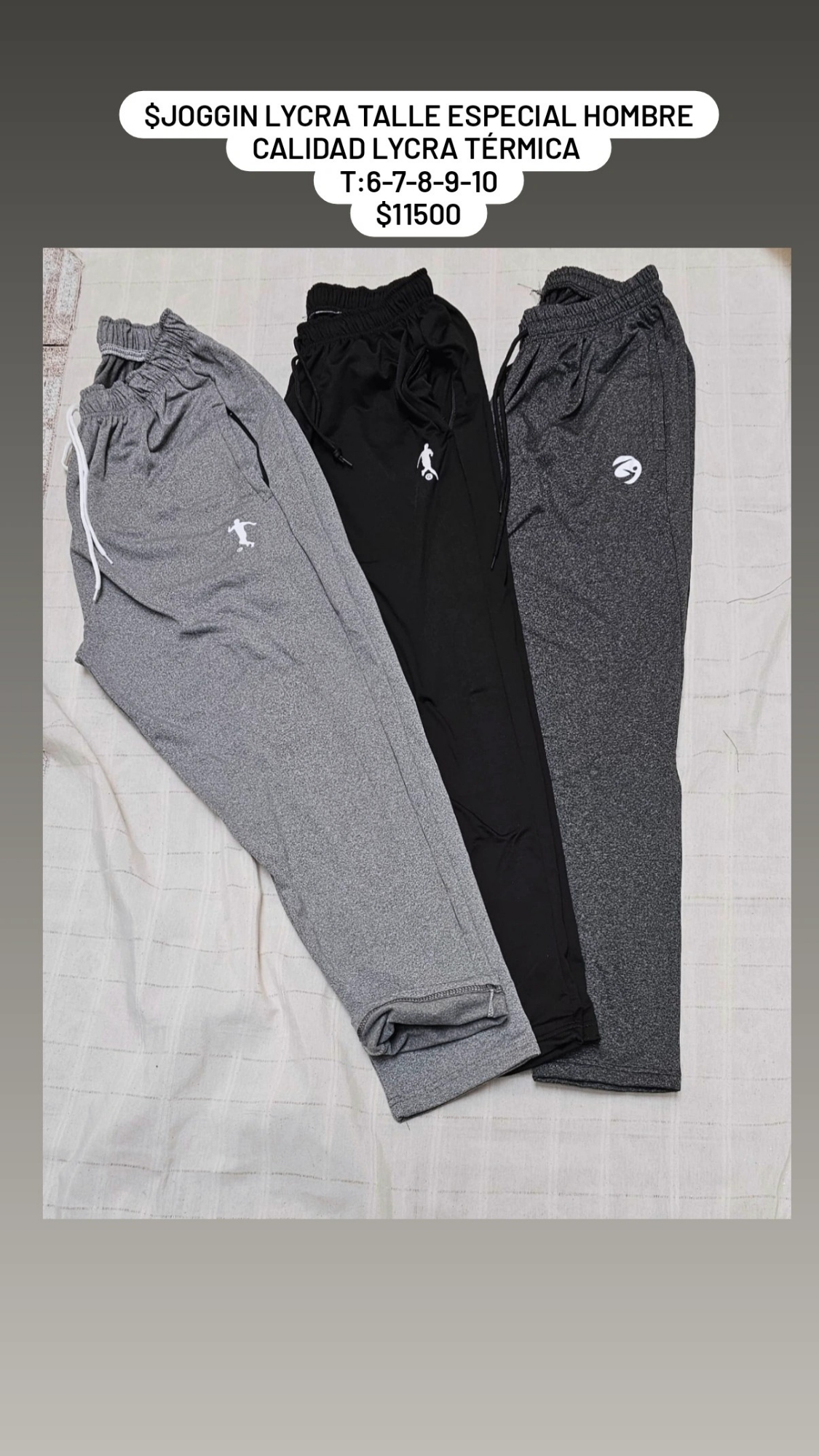 Joggin Lycra Térmica Talle Especial Hombre - Imagen 3