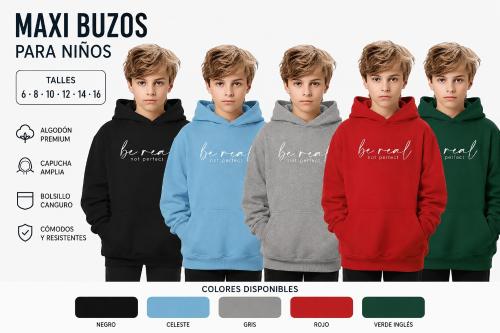 Agotado Maxi Buzos de Nenes Friza Invisible Peinado