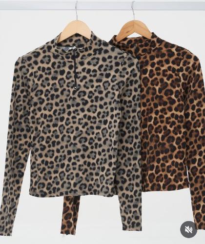 Camiseta con Cierre Animal Print - Miniatura 2