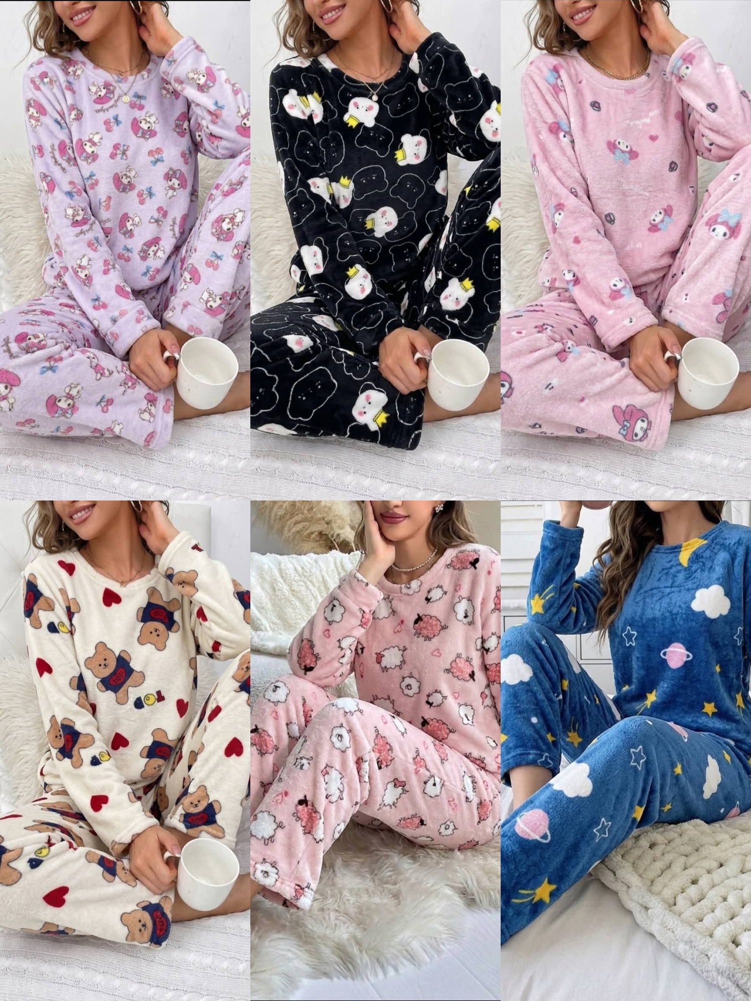 Conjunto Pijama Ludmila Importado - Imagen 3