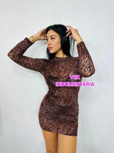 Vestido Tul Cebrado