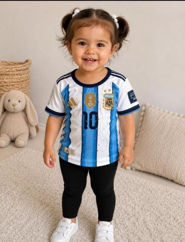 Camisetita Argentina Stras Beba