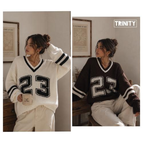 Sweater 23 Escote en V Tendencia!