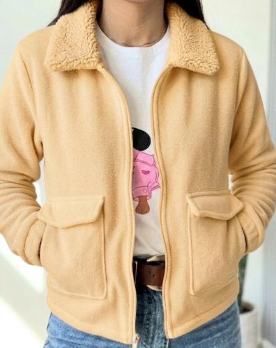 Campera de Corderito con Micro Polar - Miniatura 2