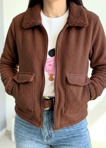 Campera de Corderito con Micro Polar - Miniatura 4