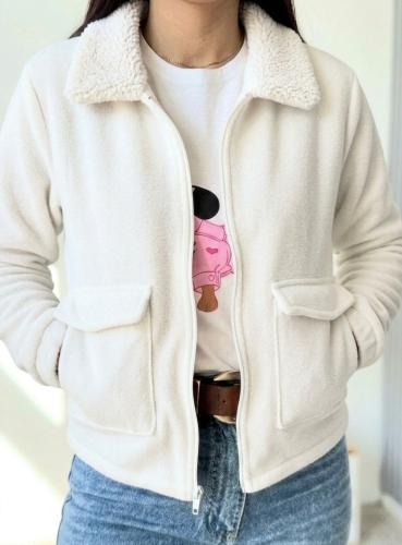 Campera de Corderito con Micro Polar - Miniatura 5