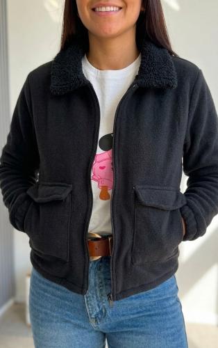 Campera de Corderito con Micro Polar - Miniatura 6