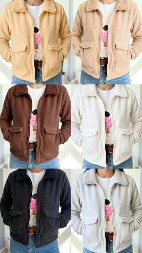 Campera de Corderito con Micro Polar - Miniatura 7