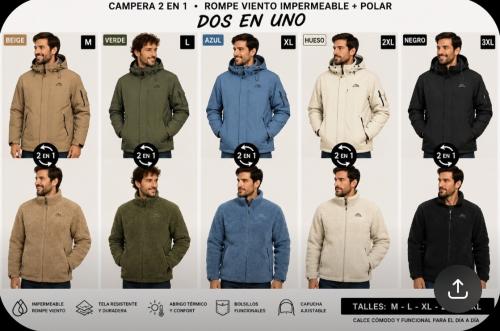 Campera 2en1 Marca Yd