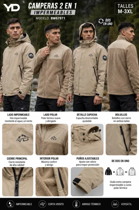 Campera 2en1 Yd