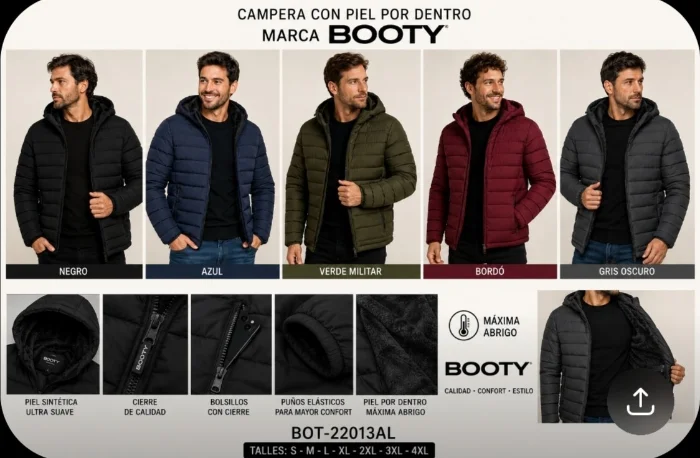 Campera Booty con Piel