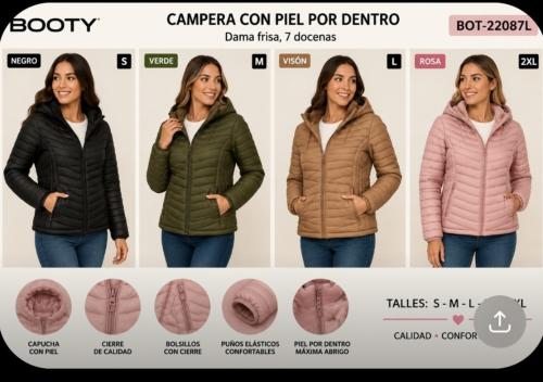 Camperas Booty con Piel