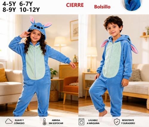 Kigorumi Enterito Pijama Stich Niños